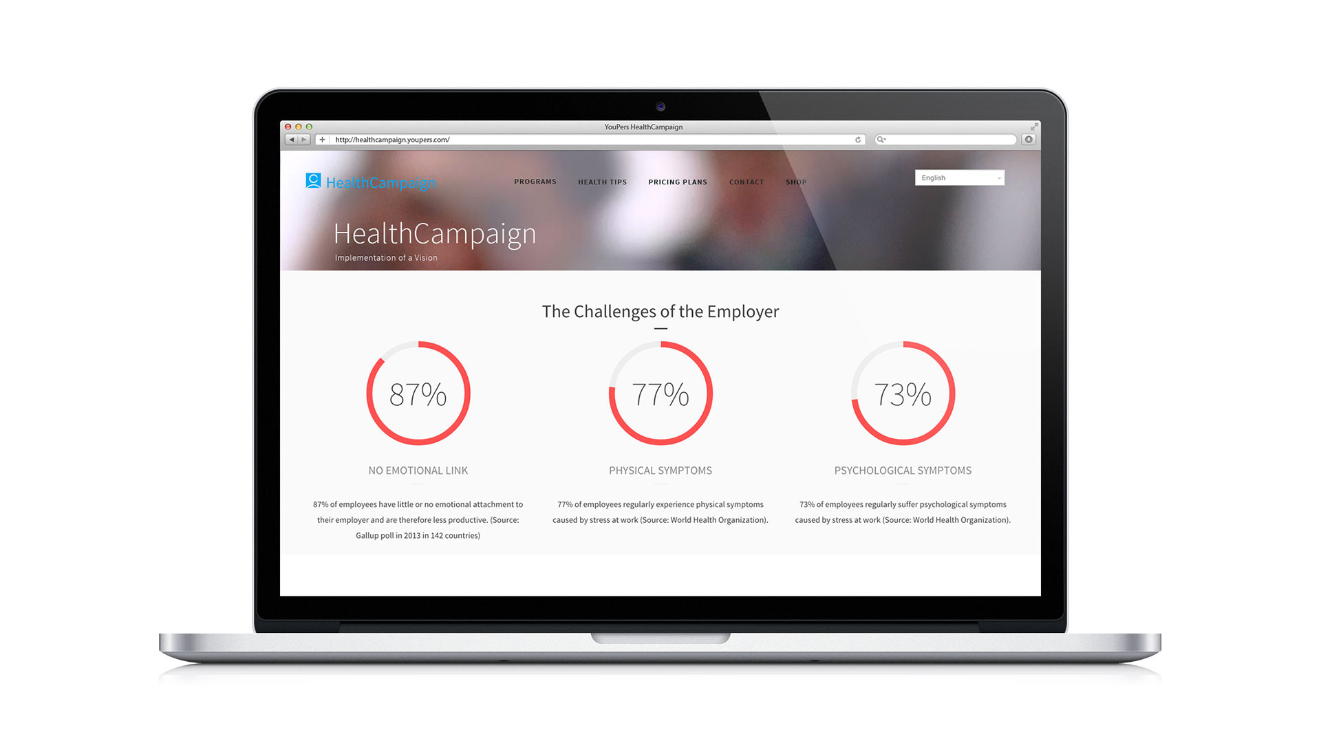 HealthCampaign website